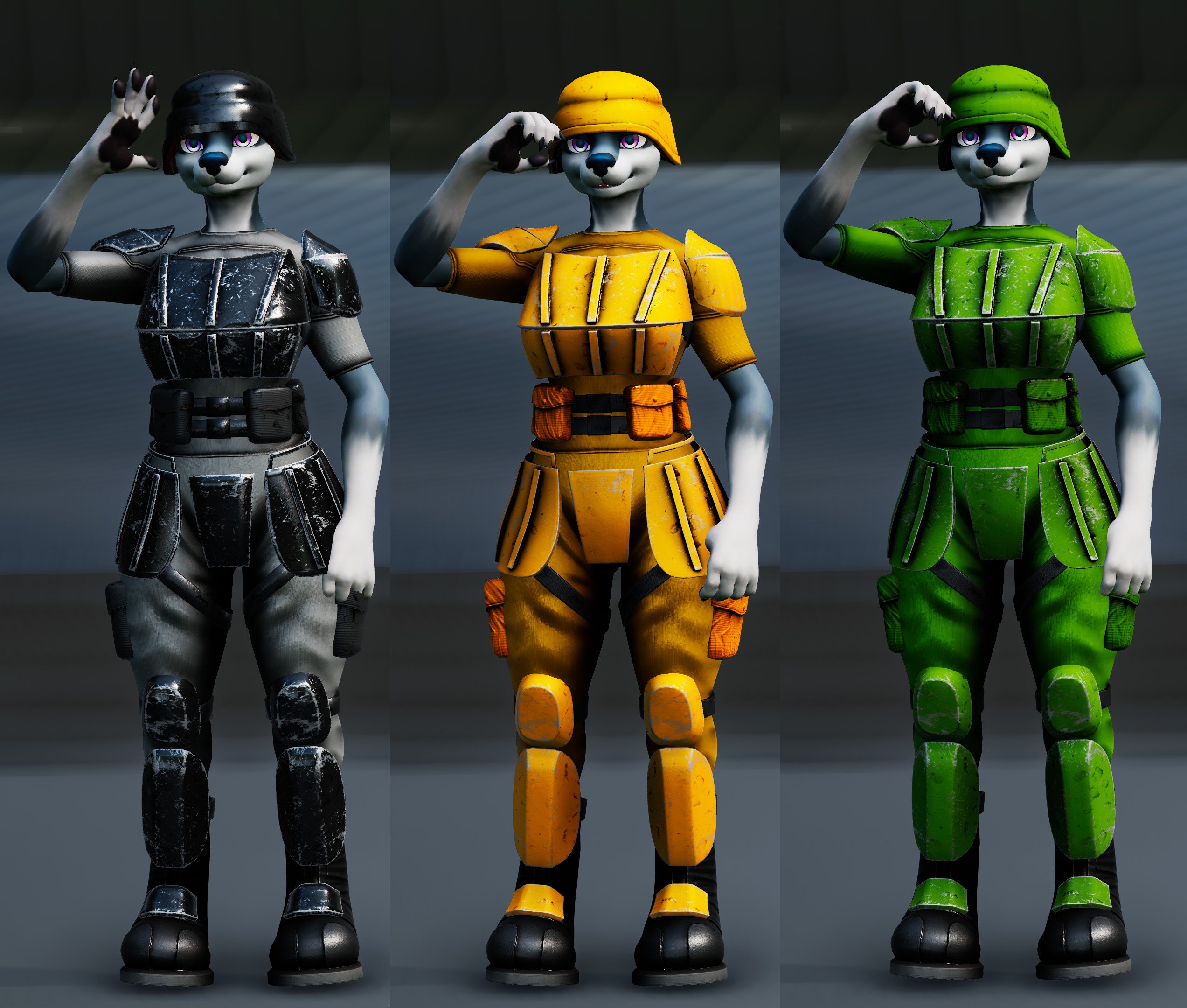 Combat Armour - Hyenid