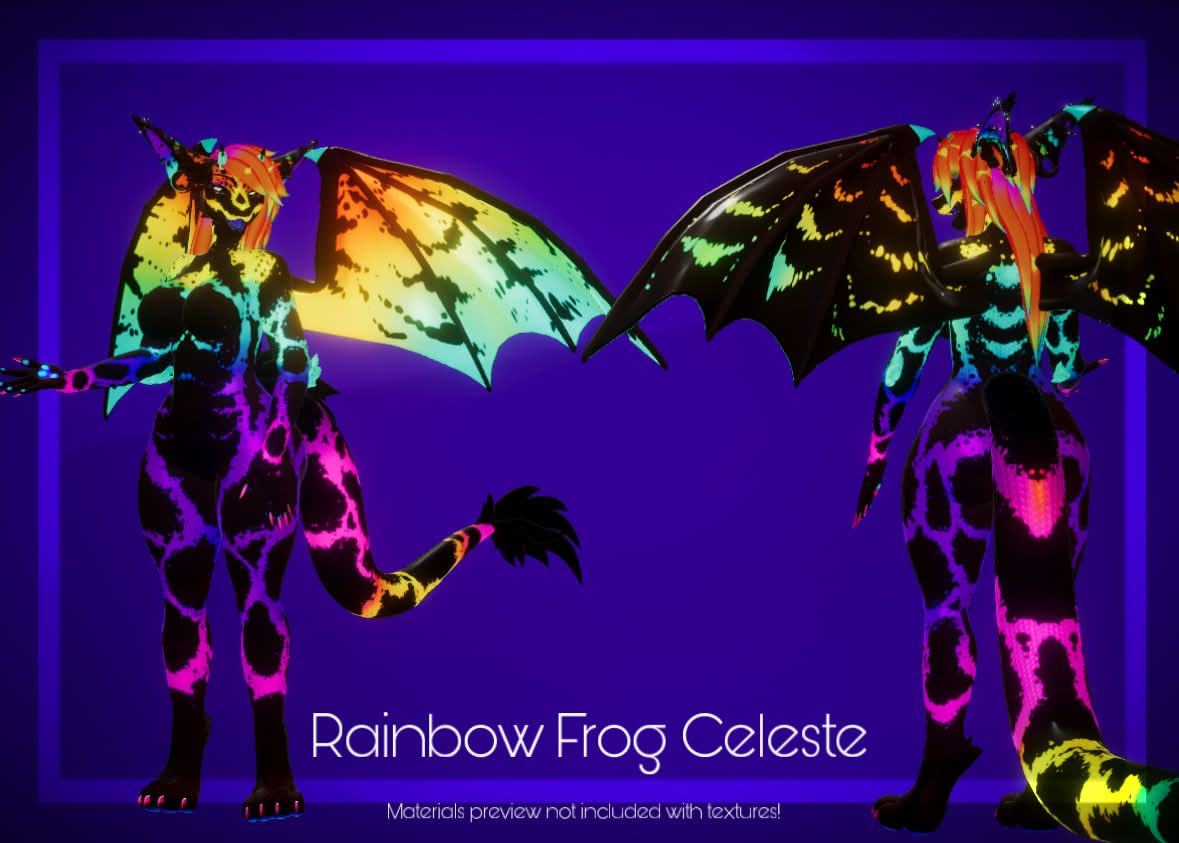 Rainbow Frog Celeste Textures