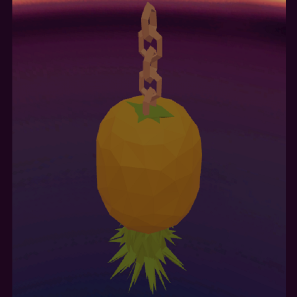 LowPoly Pineapple Earing