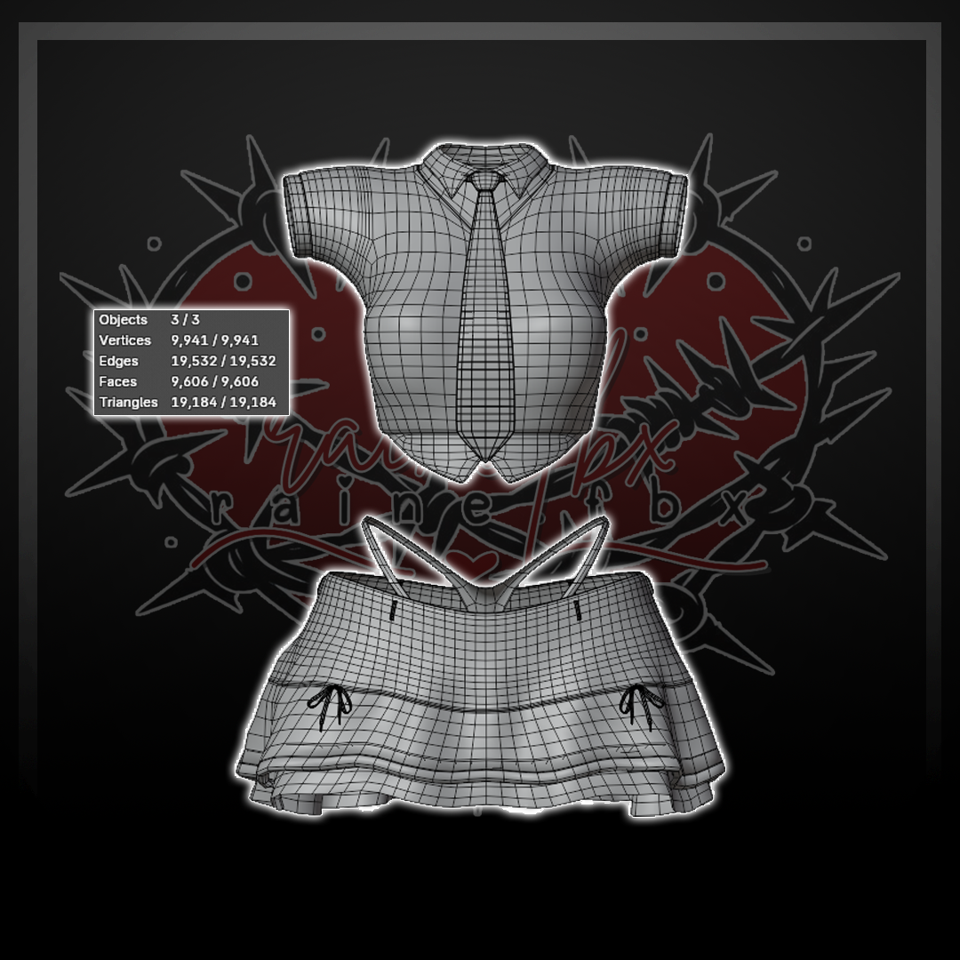 "Teachers Pet" Tie Top and Mini Skirt