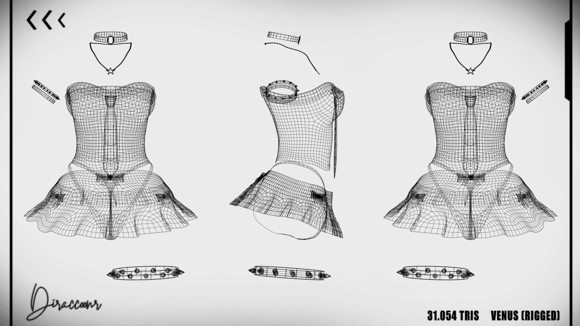 ♡ Corset Set (Venus Rigged)