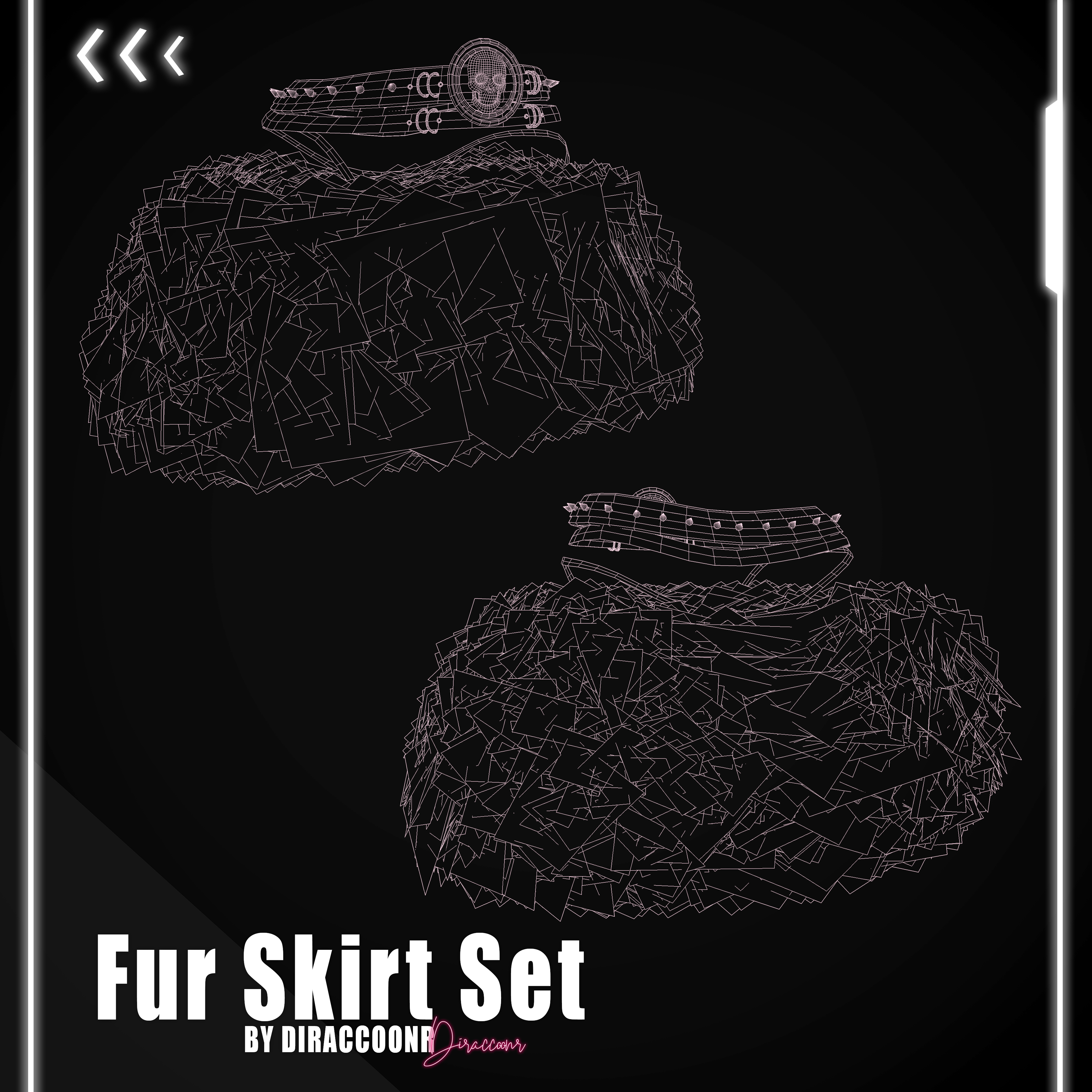 ♡ Fur Skirt Set (EGirl Rigged)
