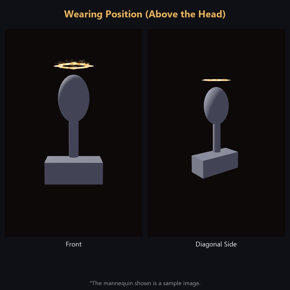 Magic Circle A Halo - Swaying, Grabbable Head Accessory with Ancient Glyph Particles | Modular Avatar, PhysBone, 5 Colours