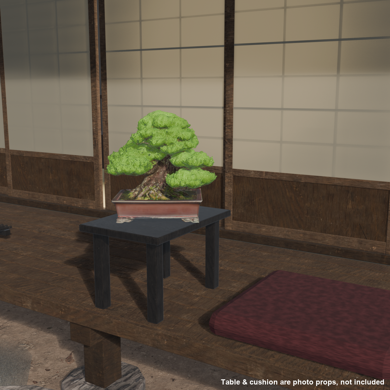 Japanese Bonsai - Black Pine in Formal Upright Style | VRChat World Prop (Free)