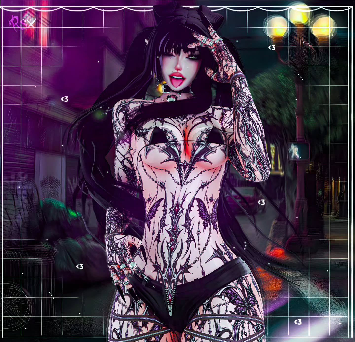 Black Girl Ghotic Y2K - EGIRL BASE