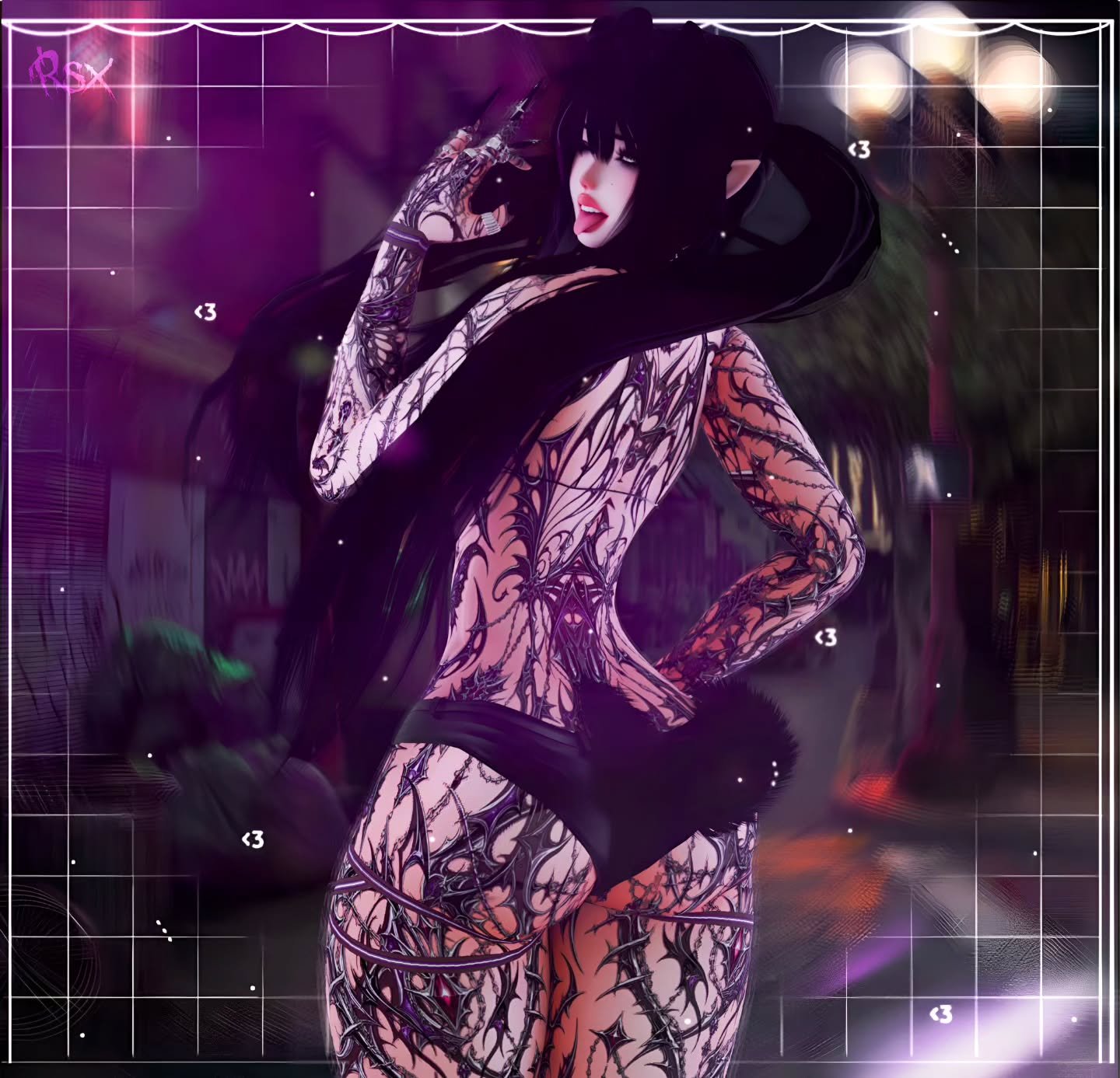 Black Girl Ghotic Y2K - EGIRL BASE