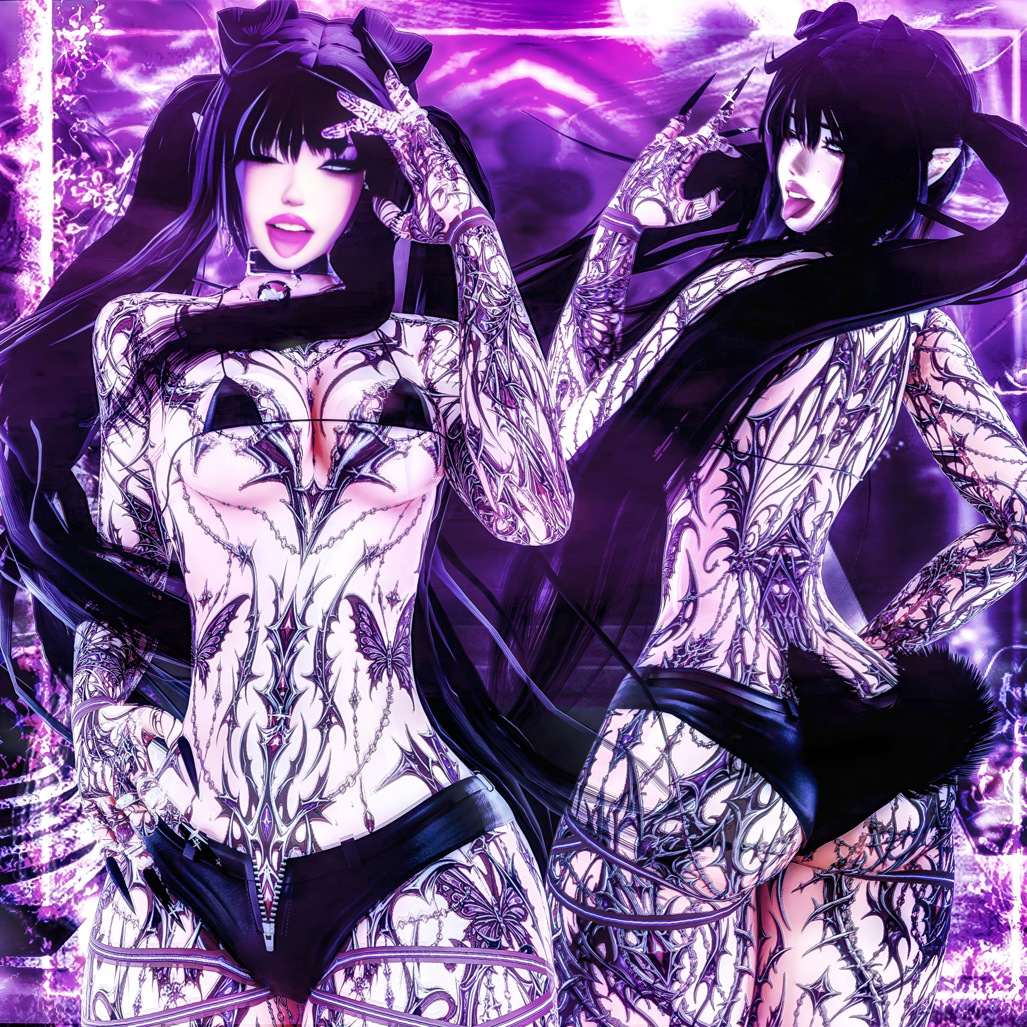 Black Girl Ghotic Y2K - EGIRL BASE