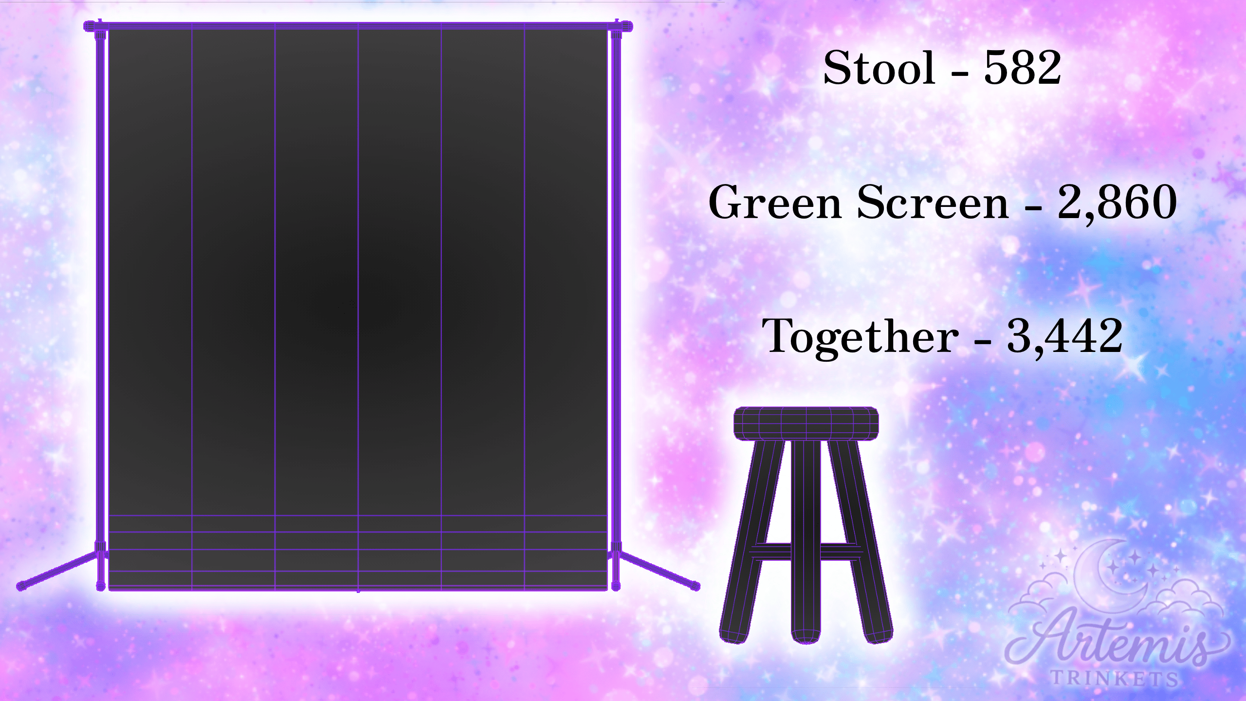 Green Screen | World drop + Stool | PERSONAL & COMMERCIAL