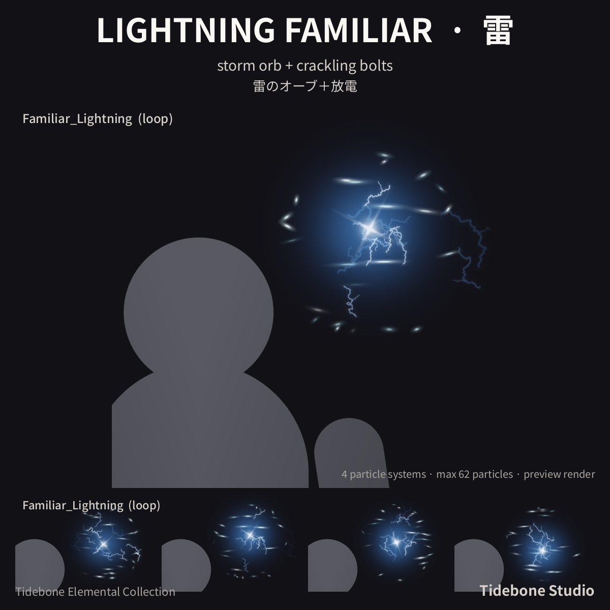 Elemental Familiars – 6 elements (Fire/Ice/Lightning/Shadow/Holy/Poison) | Tidebone Studio