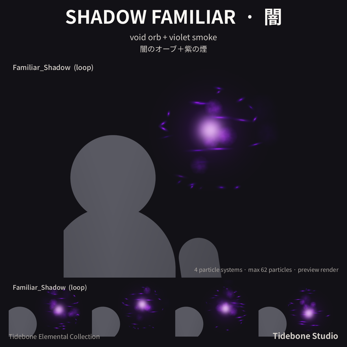 Elemental Familiars – 6 elements (Fire/Ice/Lightning/Shadow/Holy/Poison) | Tidebone Studio
