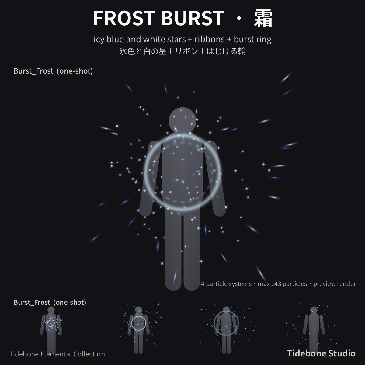 Gift & Star Burst – 3 elements (Festive/Frost/Starlight) | Tidebone Studio