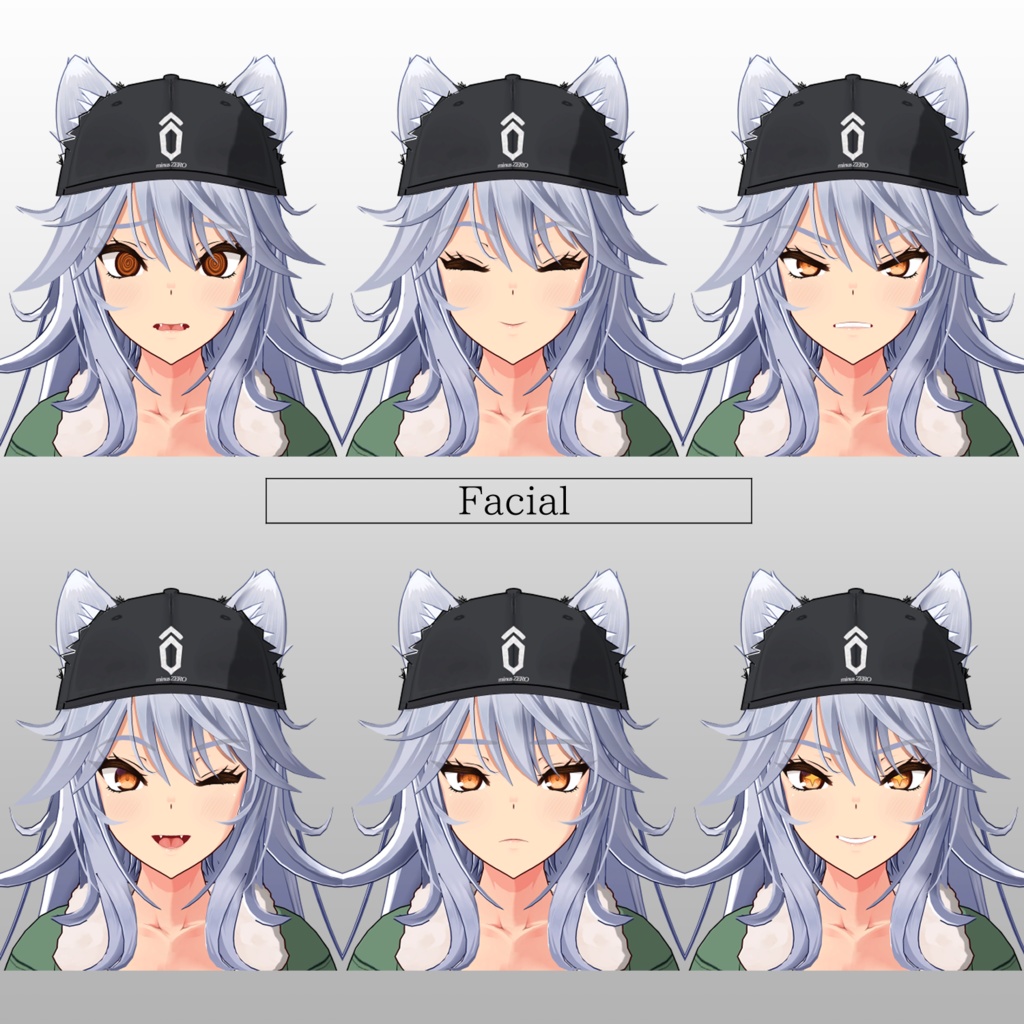 Okami Roux VRChat 3D Model Ver1.01
