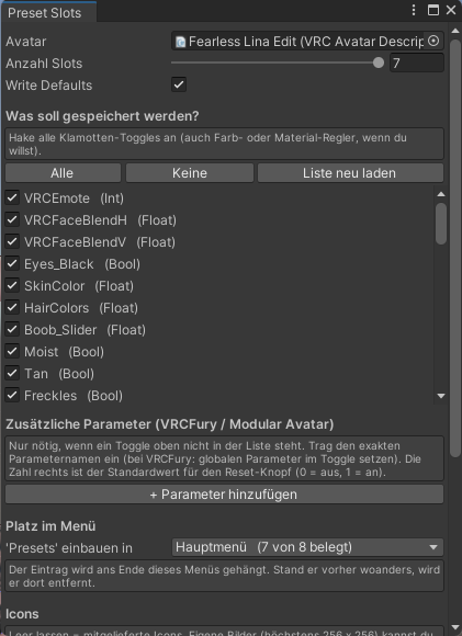 Clothing Preset Asset