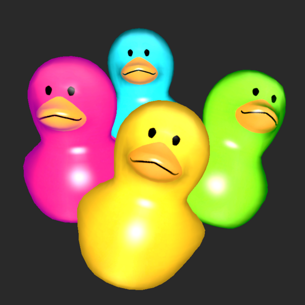 Squeaky Rubber Ducky Touch Toy (VRChat Avatar Dynamics)