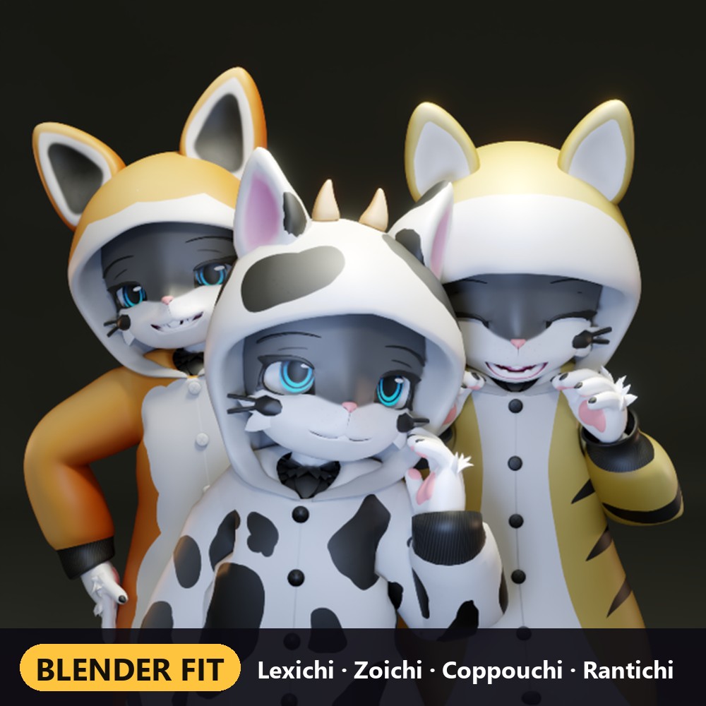 Nanachi Kigurumi Onesie Pajamas, 3 Designs (VRChat)