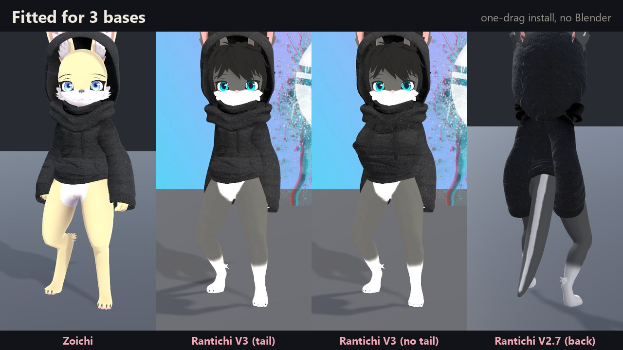VRChat Hoodie (Zoichi, Rantichi V3, V2.7) · One-Drag Install