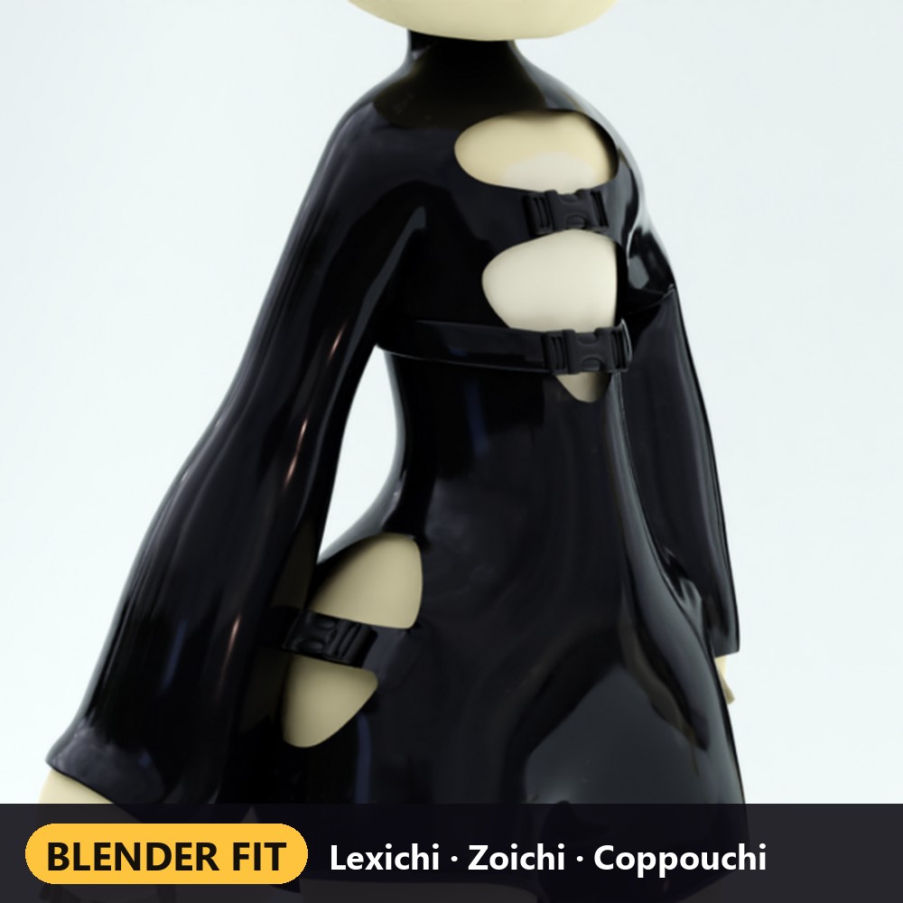 Nanachi Latex Rave Jumpsuit (VRChat)