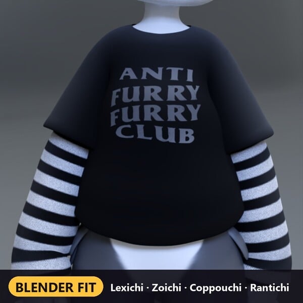VRChat E-Boy Layered Shirt (Lexichi, Zoichi, Coppouchi, Rantichi)
