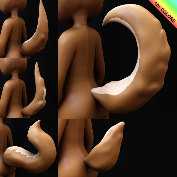 VRChat Furry Tails Bundle (5-Pack)