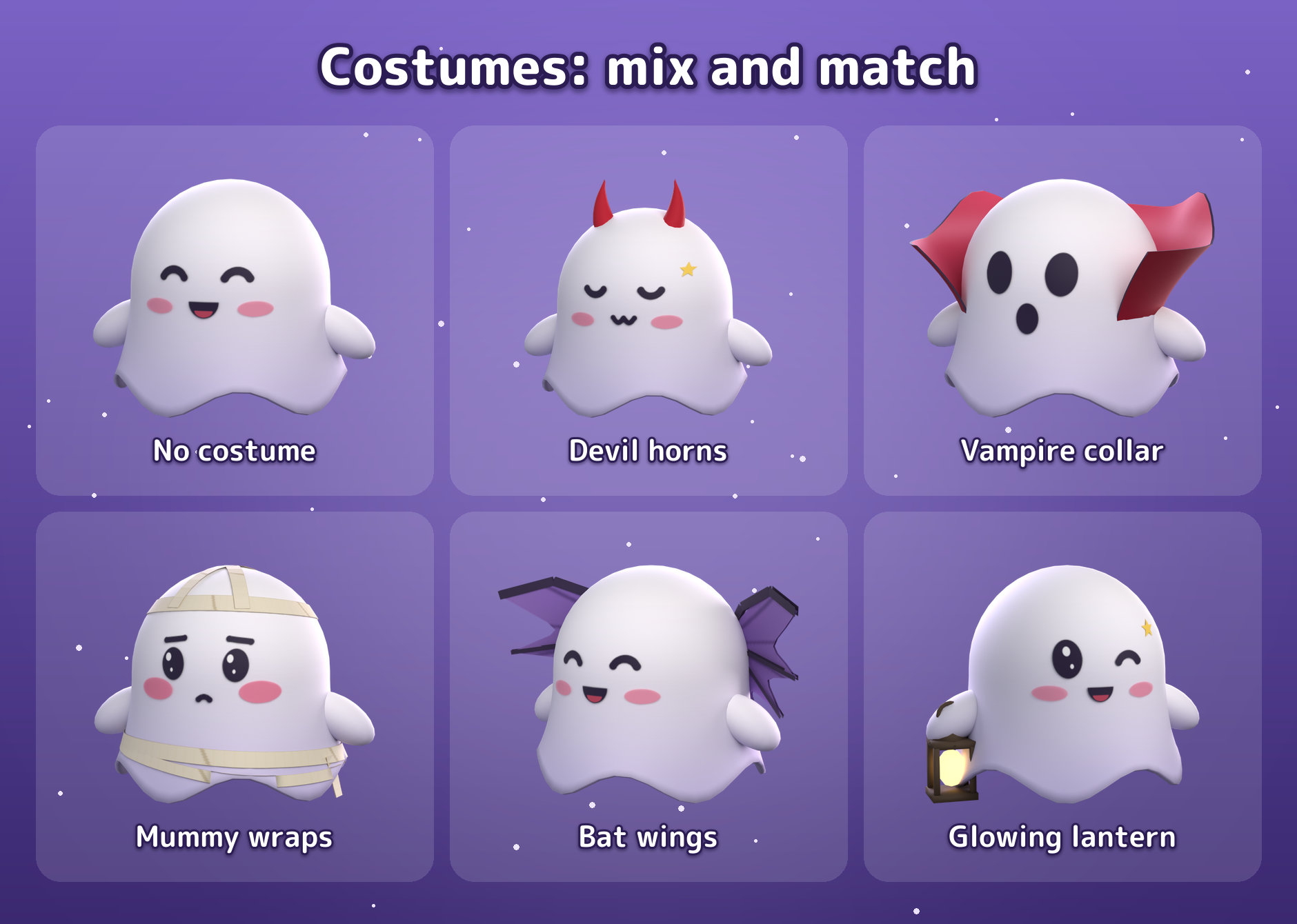 Peeky - Cute Ghost Buddy Follower (VRChat PC/Quest)