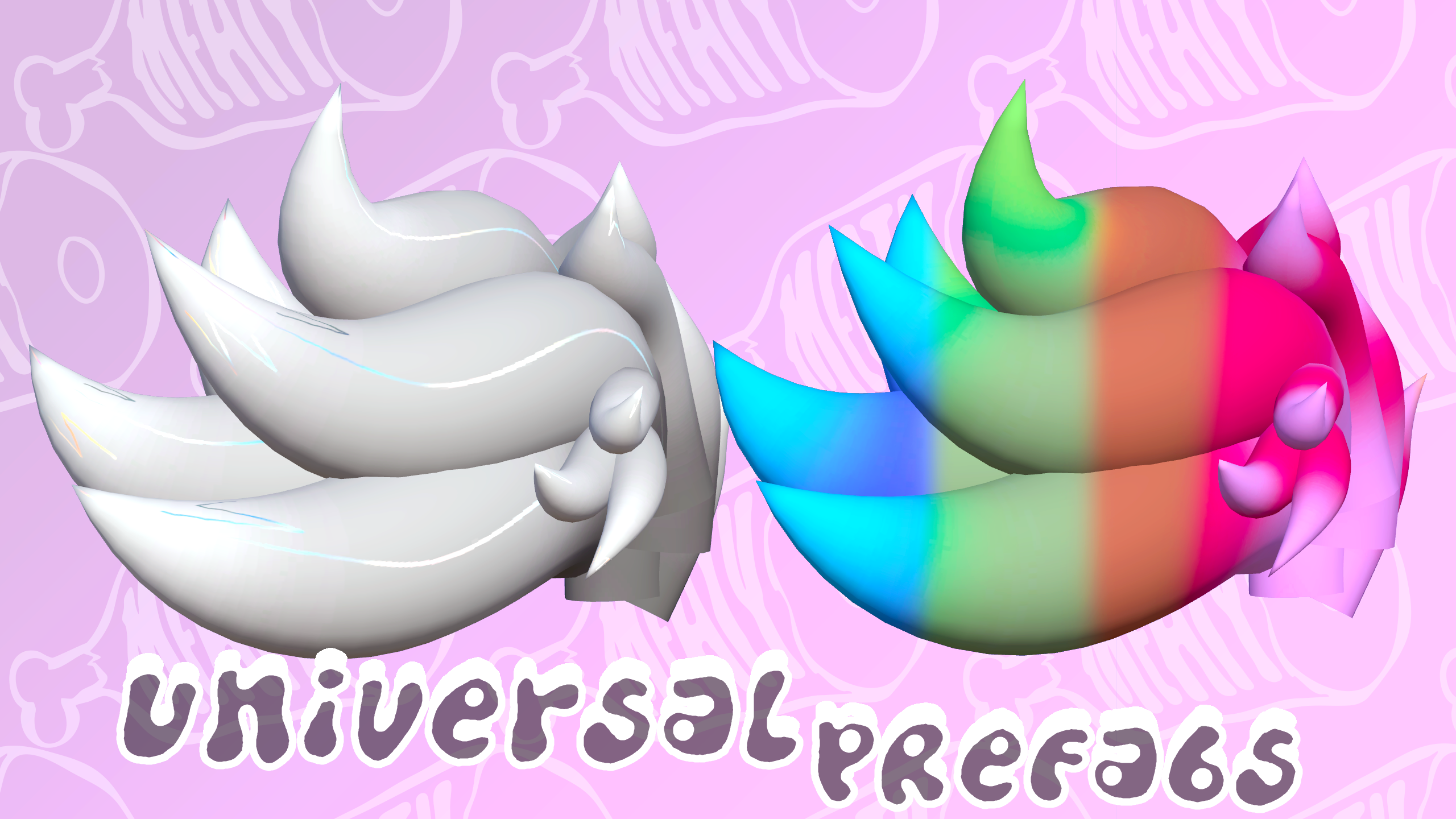 VRChat | Fluffy Mohawk Hairstyle
