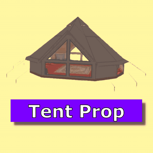 Camp Tent - VRChat World-Placeable Prop - VRCFury