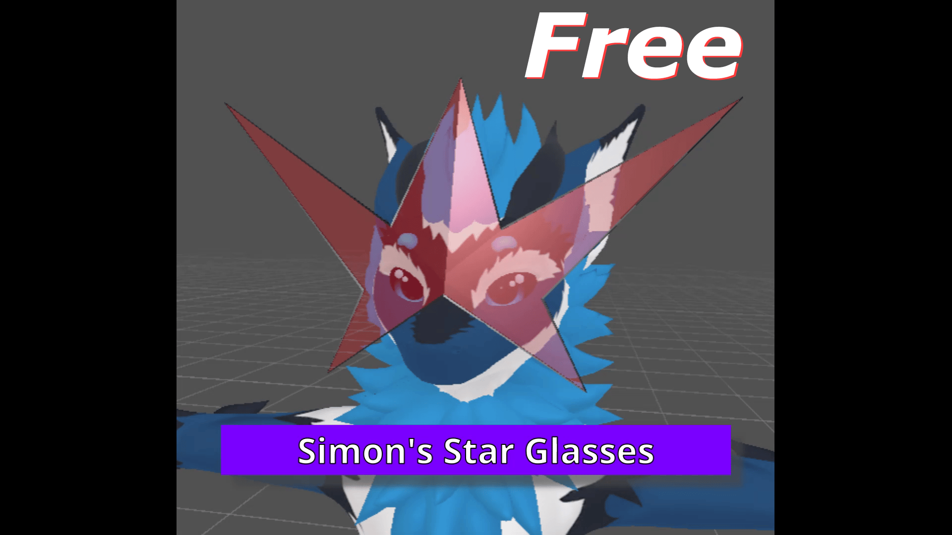 Simon's Star Glasses — FREE VRChat Avatar Accessory