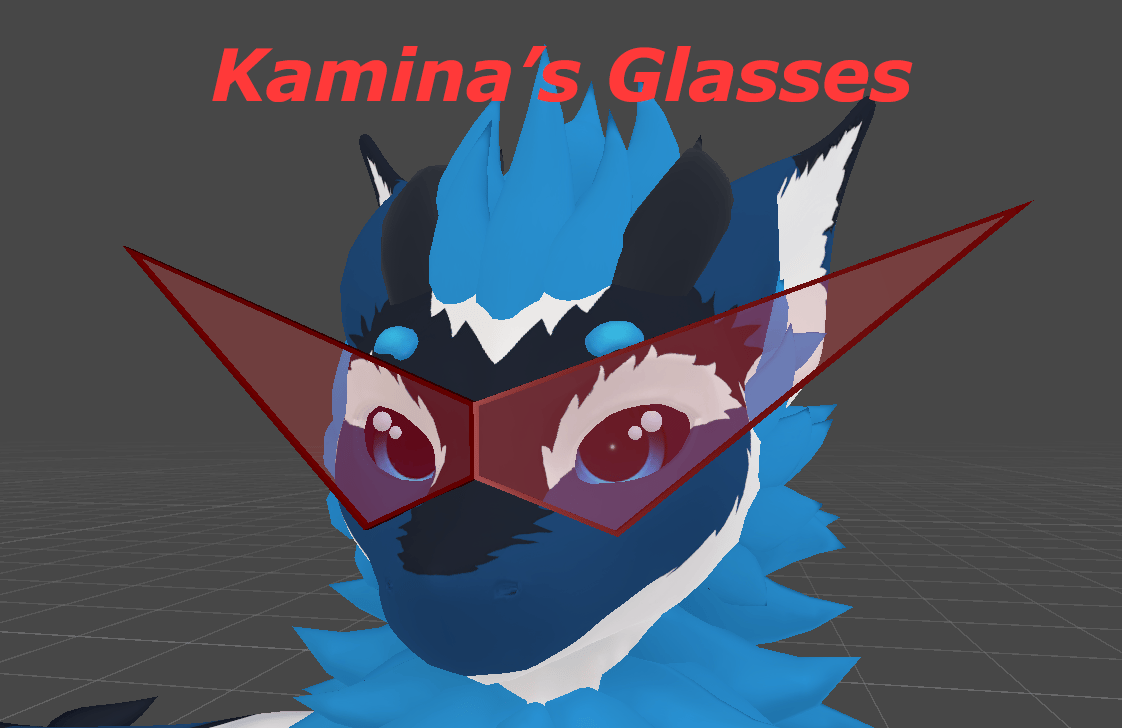 Gurren Lagann Glasses — VRChat Avatar Accessory Pack
