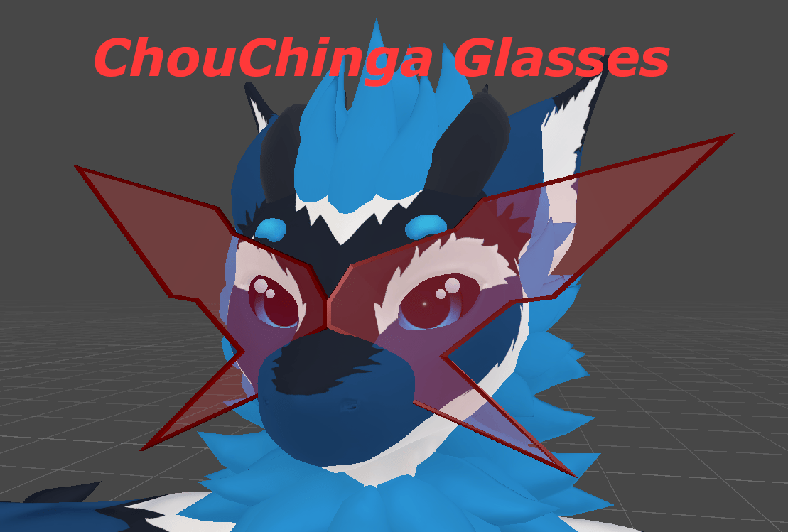 Gurren Lagann Glasses — VRChat Avatar Accessory Pack
