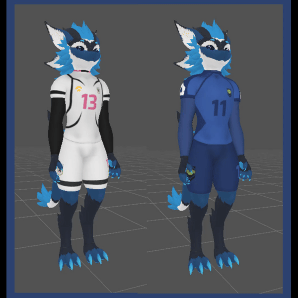 Blue & White Anime Soccer Outfit — Blue Lock Inspired