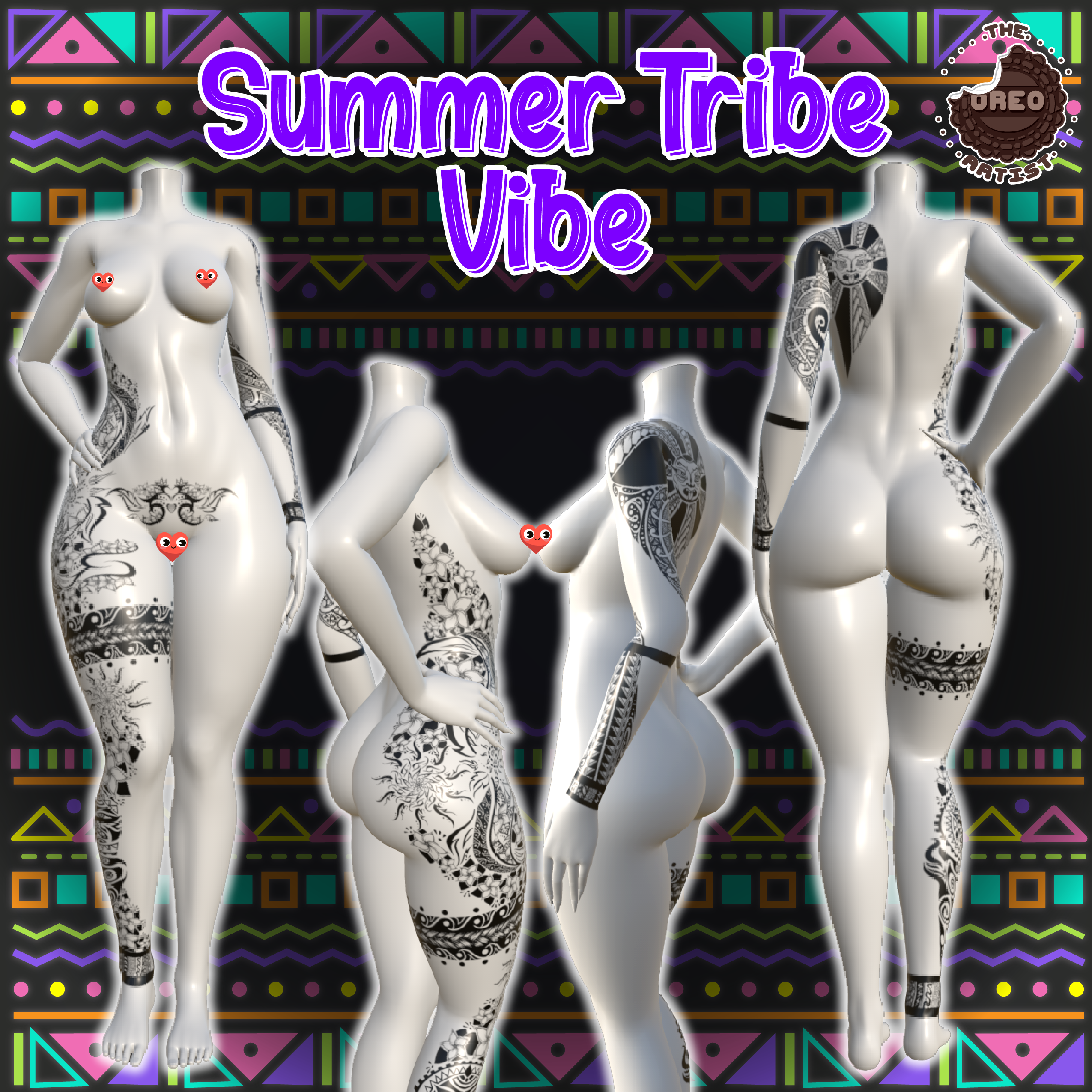 Summer Tribe Vibe Tattoo for Zinfit