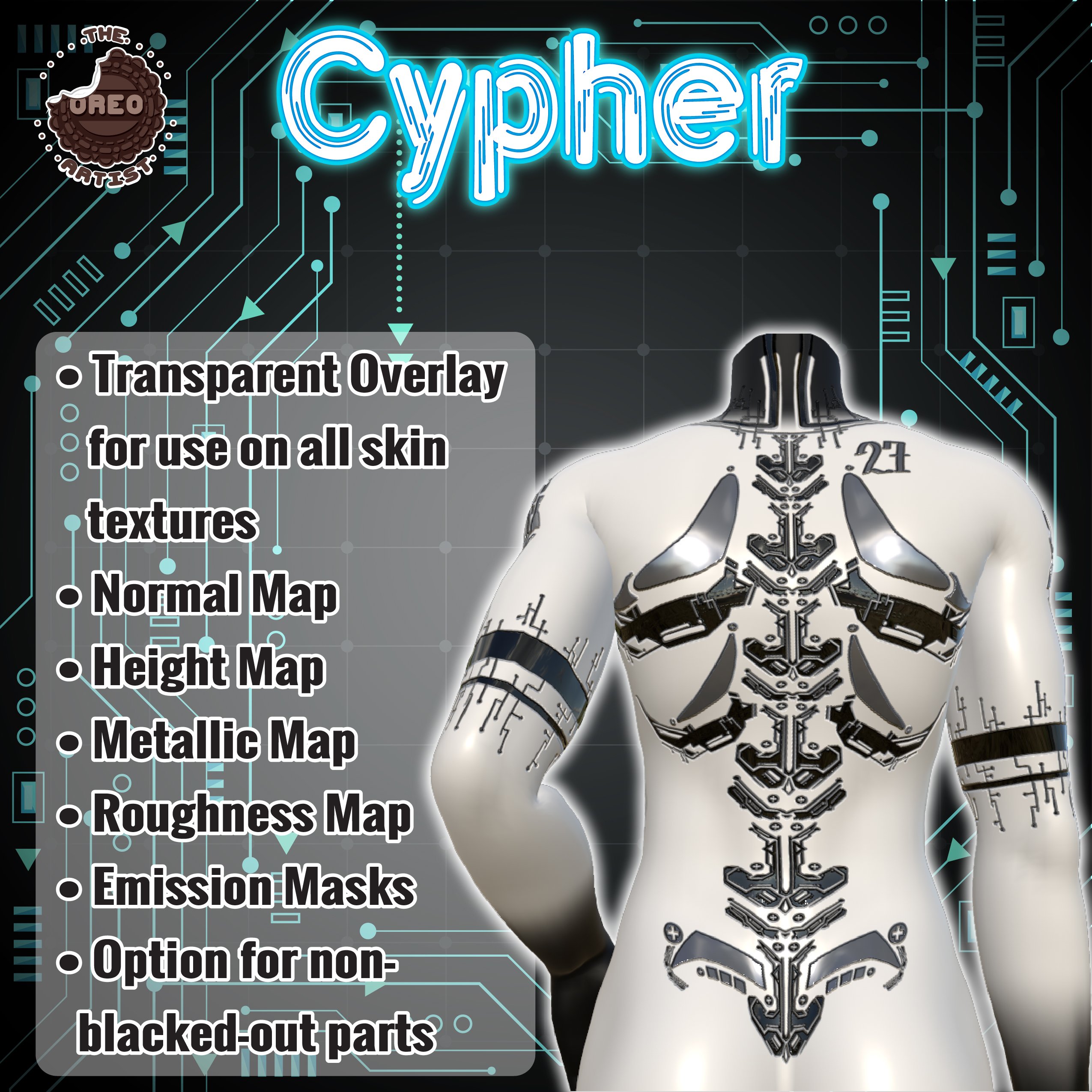Cypher Tattoo for Zinfit Male