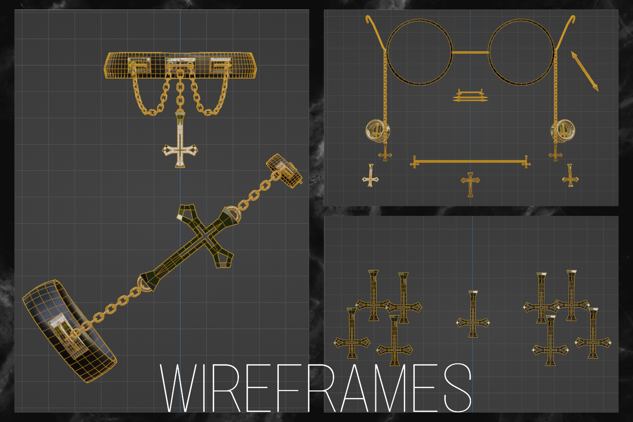 "Unholy" Cross Set