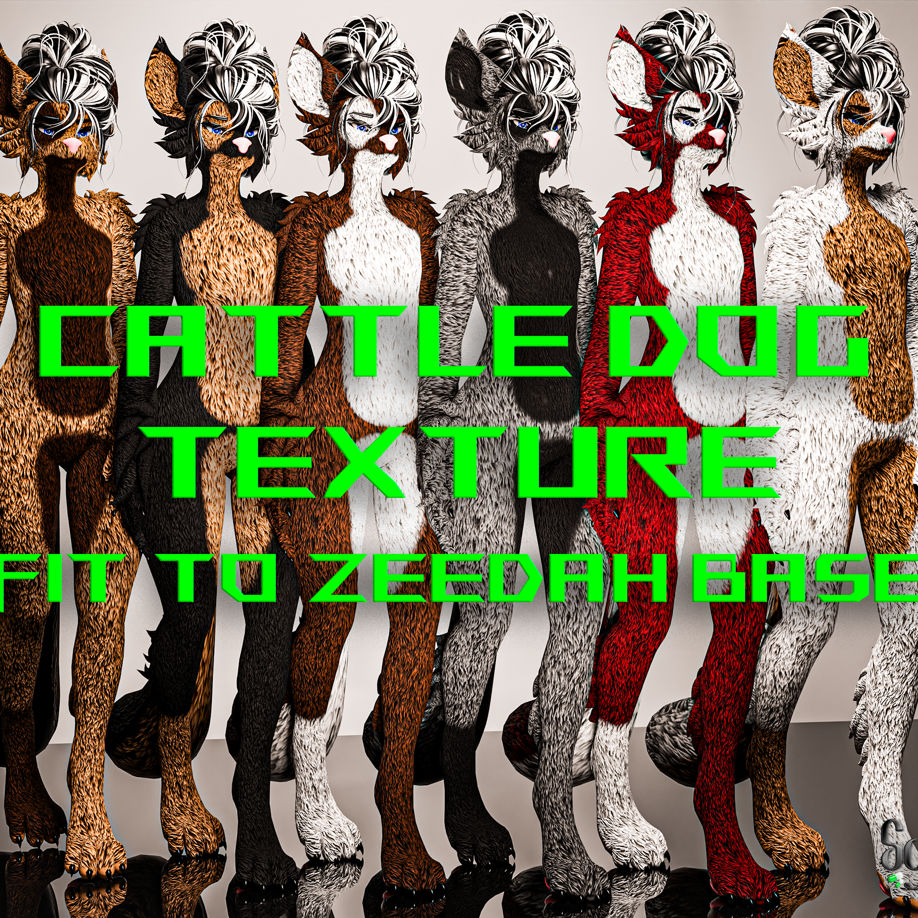 "Cattle Dog" - Zeedah Base Textures