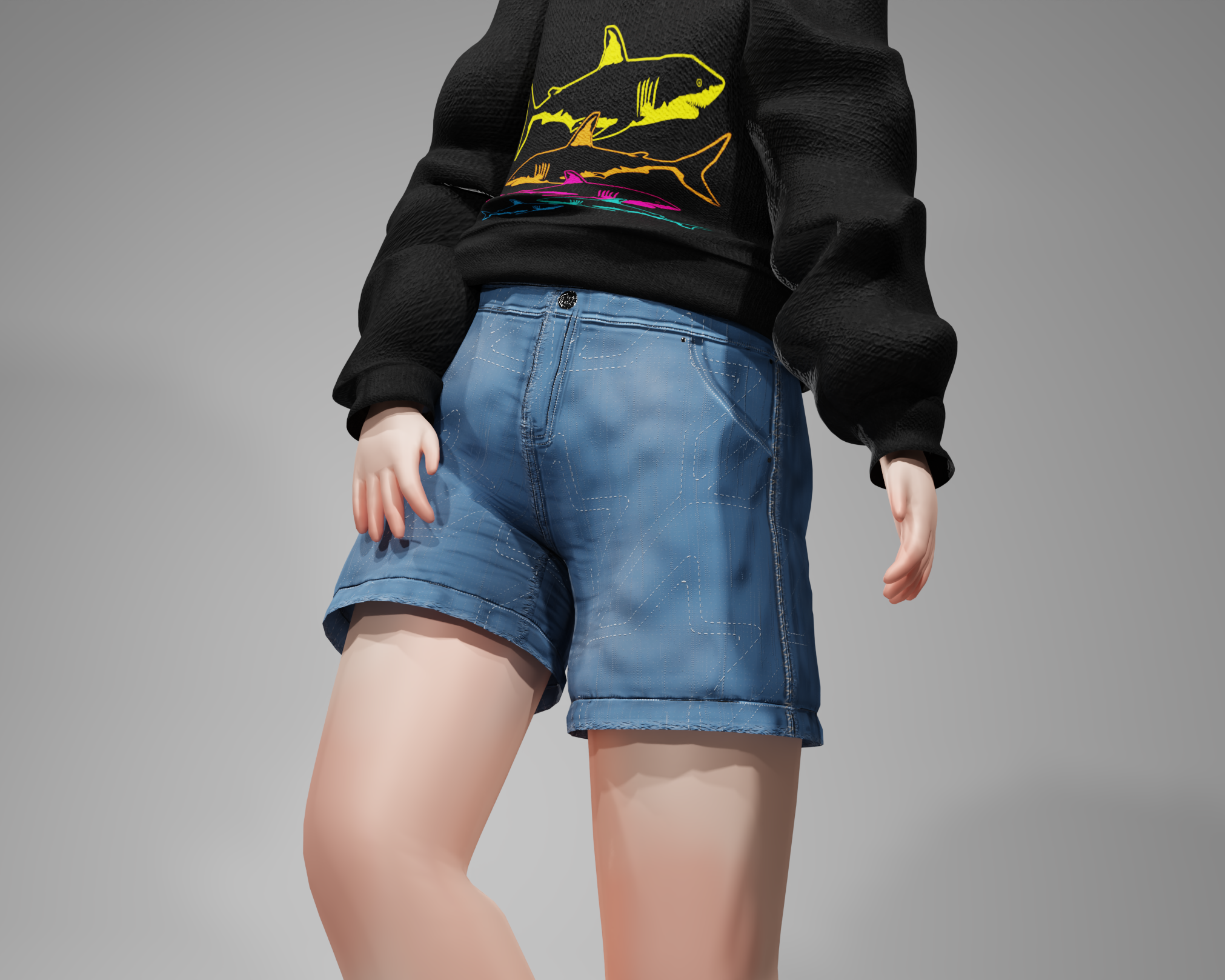 Chibi Jean Shorts - NITRO
