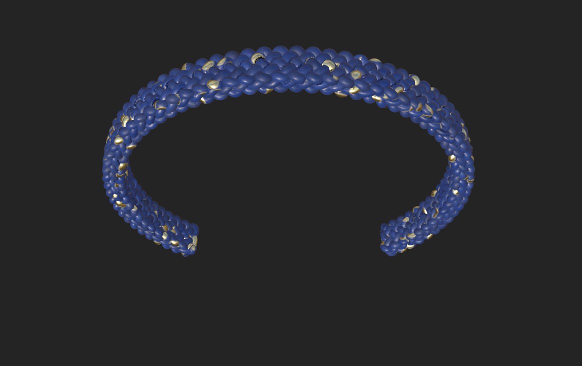 Woven Cobalt Bracelet