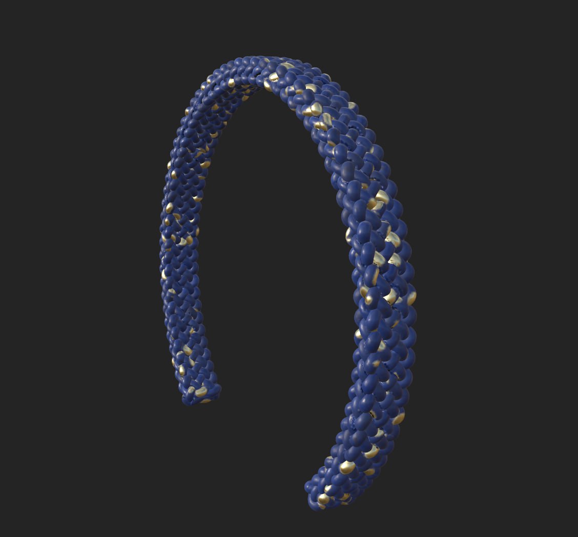 Woven Cobalt Bracelet