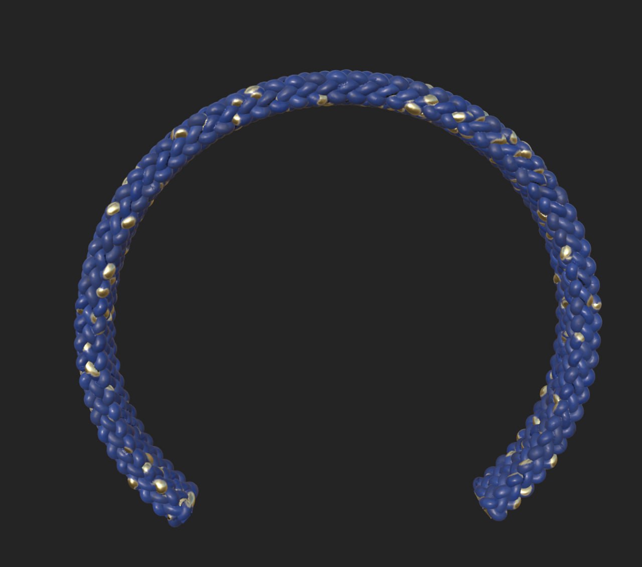 Woven Cobalt Bracelet