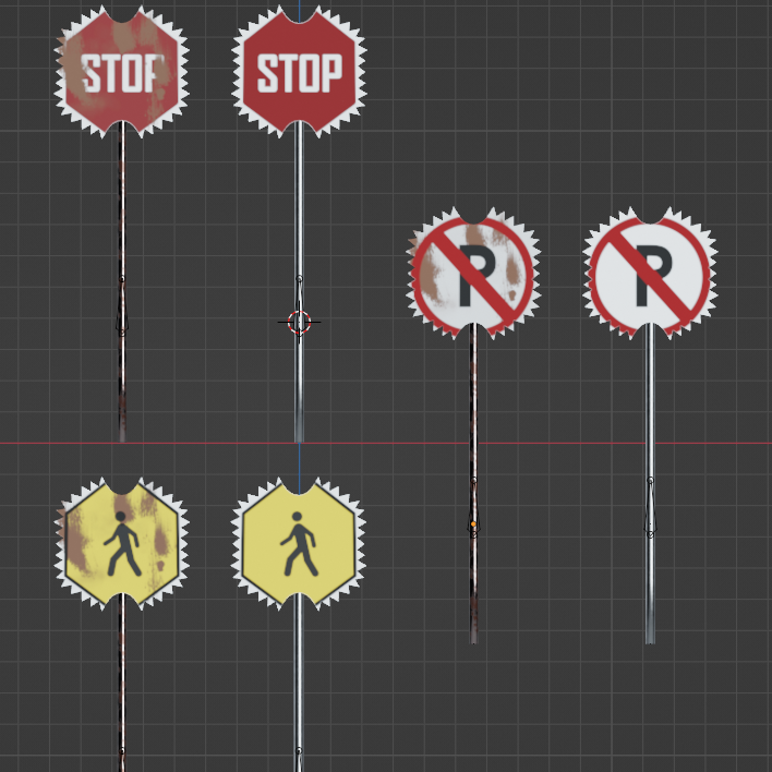 Punisher Traffic Sign Axe (Halloween Asset)