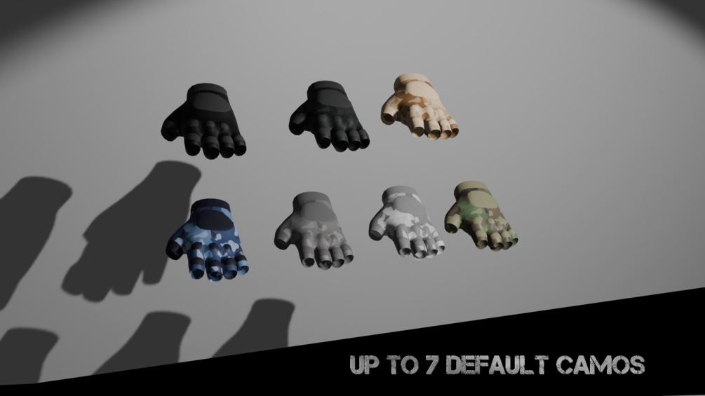 Tactical Fingerless Gloves for male canine WinterPaw