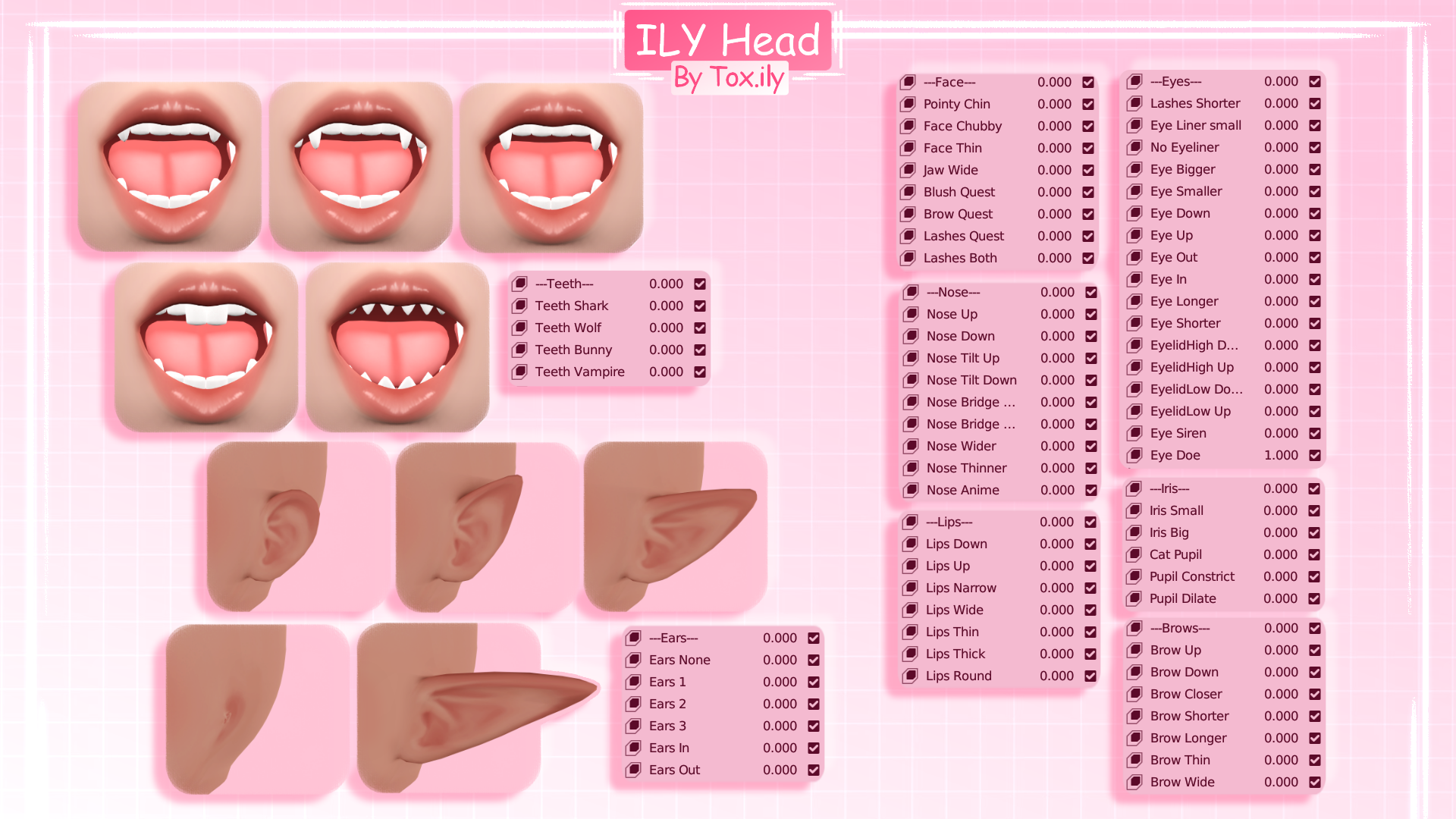ILY Head - VRChat Asset