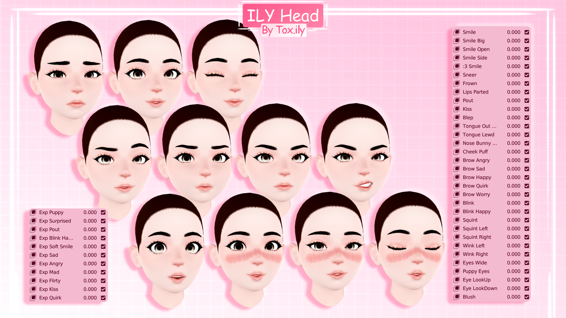 ILY Head - VRChat Asset
