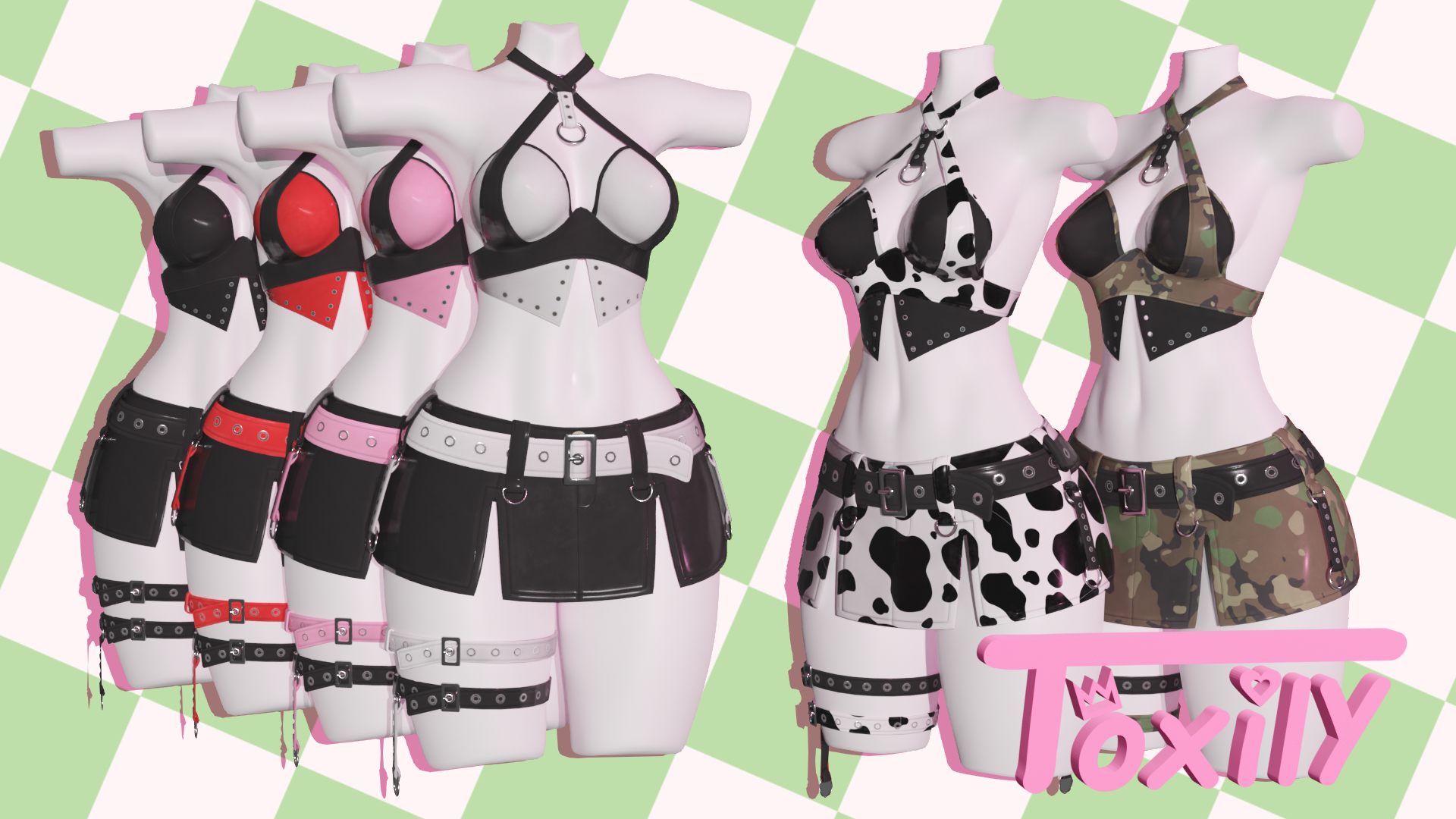 Moody Leather Set - VRChat Outfit