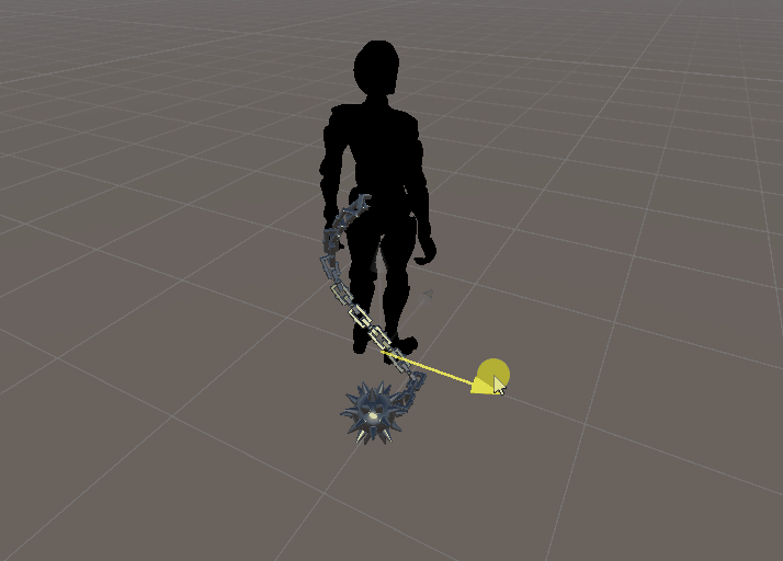 dragging flail tail