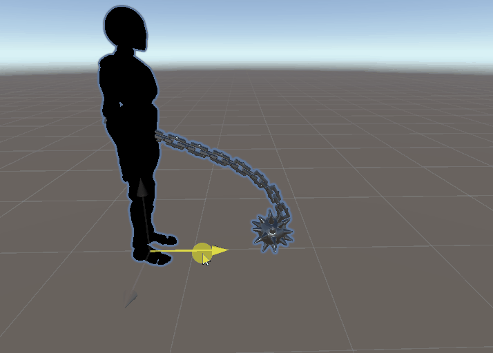 dragging flail tail