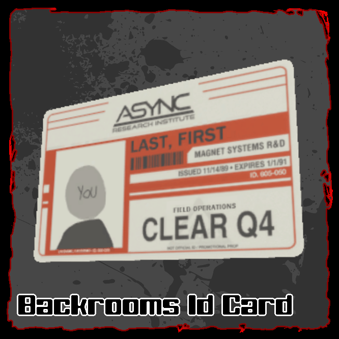[FREE] customizeable backrooms async company id