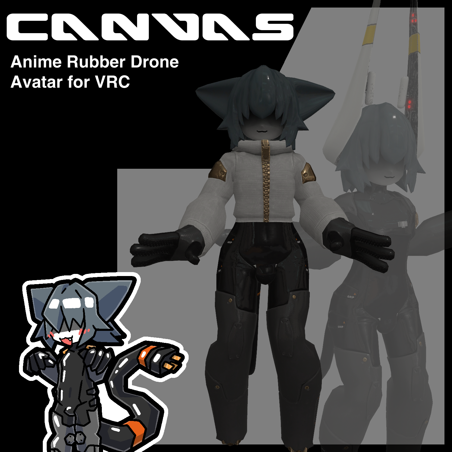 Canvas Rubber Drone