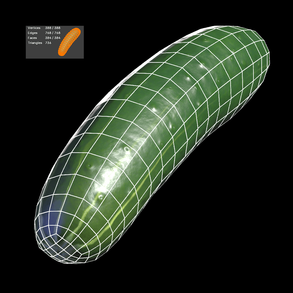 Cucumber with physbones