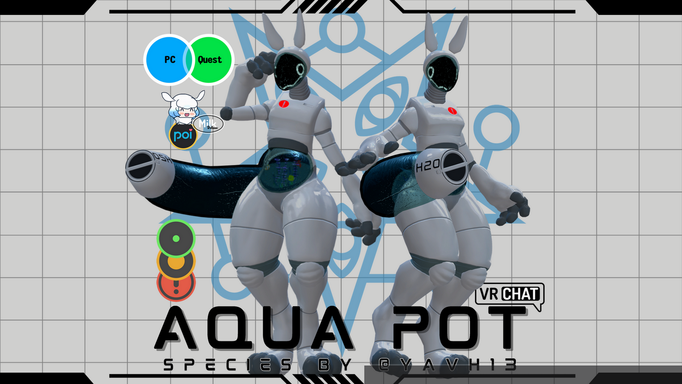 Aqua Pot Avatar Vrchat 3.0 (PC) & (QUEST)
