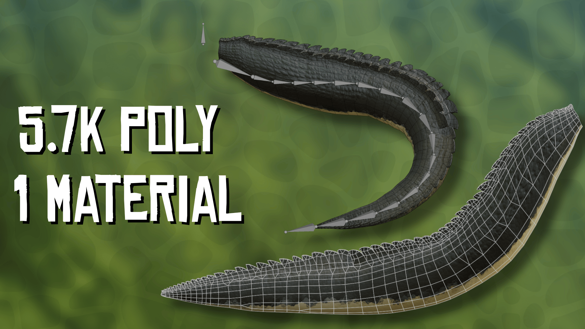 Croc Tail - VR Avatar Asset